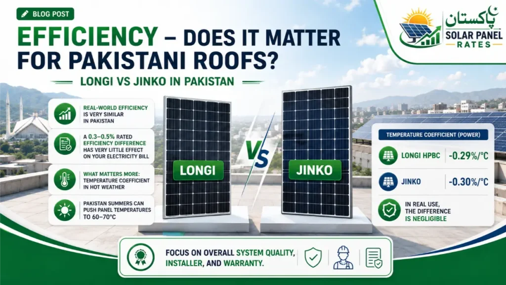 Longi vs Jinko Solar Panels in Pakistan 2026