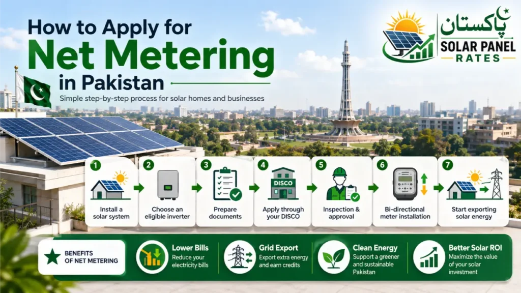 How to Apply for Net Metering in Pakistan 2026 — Step-by-Step Guide