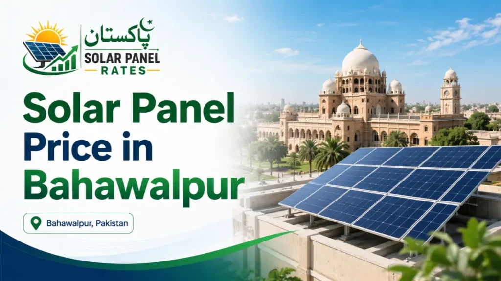 Solar panel price in Bahawalpur Pakistan 2026