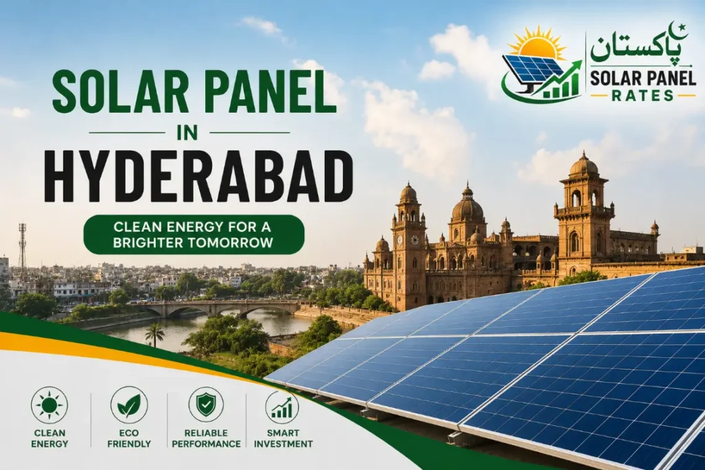 Solar panel price in Hyderabad Pakistan 2026