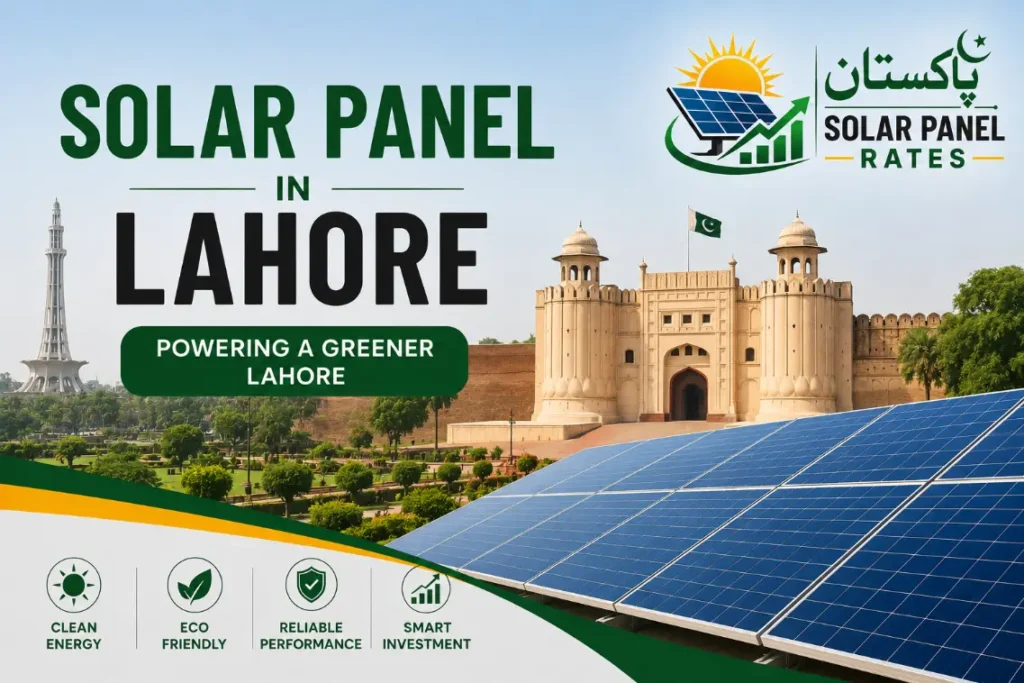 Solar panel price in Lahore Pakistan 2026