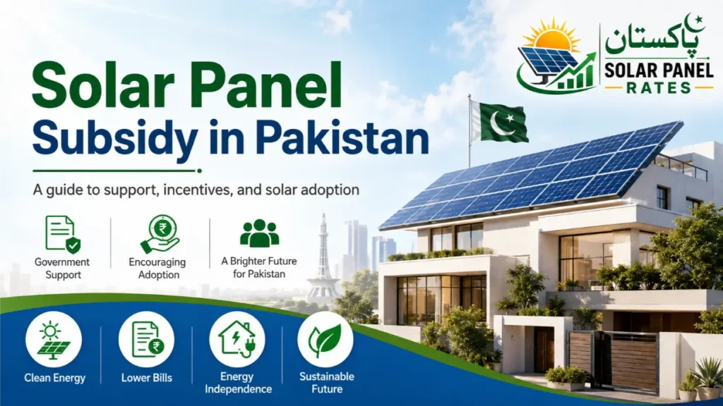 Solar Panel Subsidy in Pakistan 2026 — Government Schemes Explained