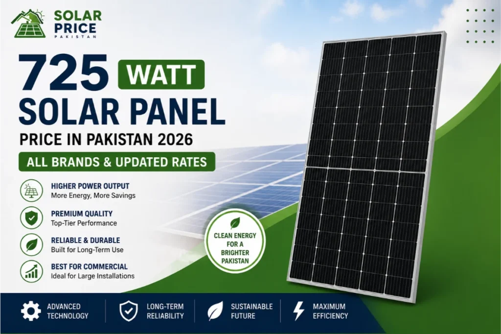 725 Watt Solar Panel Price in Pakistan 2026