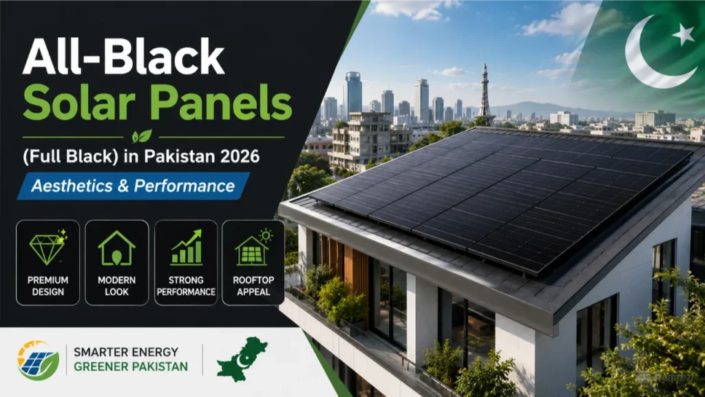 All-Black Solar Panels in Pakistan 2026
