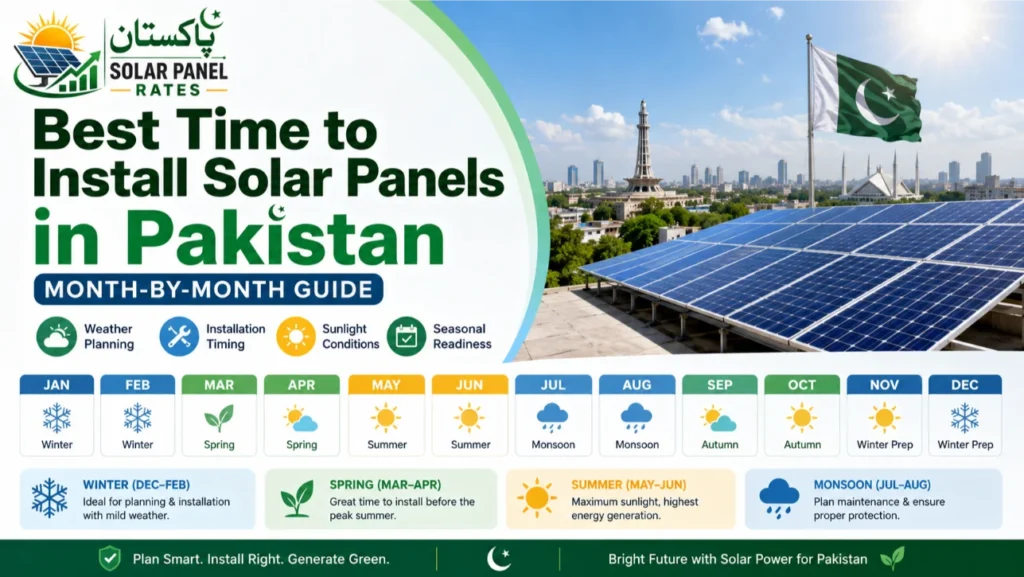 Best Time to Install Solar Panels Pakistan