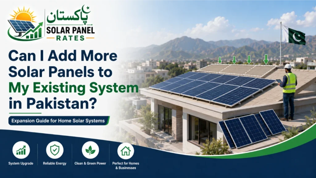 Adding solar panels to existing system Pakistan