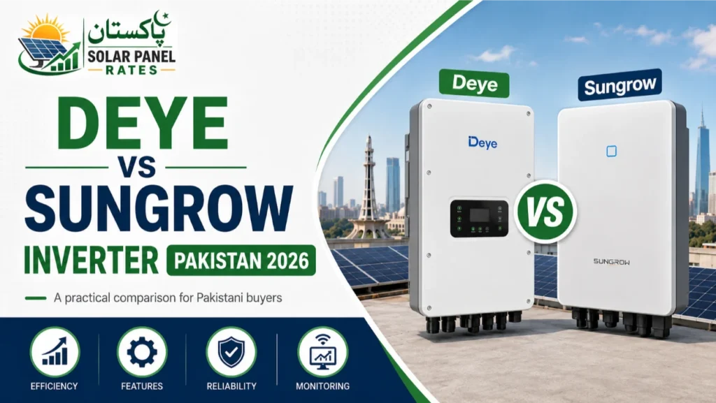 Deye vs Sungrow hybrid inverter comparison Pakistan 2026