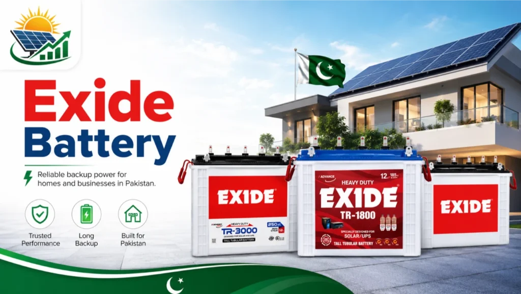 exide battery price in pakistan 2026