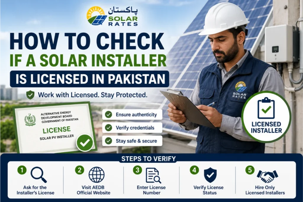 Solar Installer Licensed Pakistan