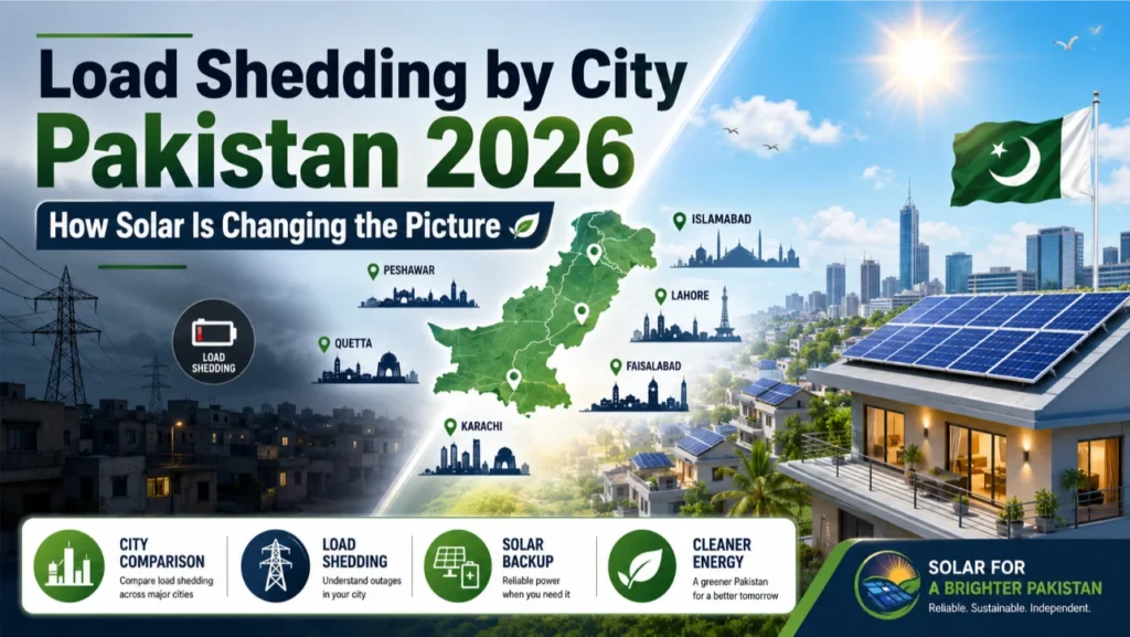 Load Shedding Pakistan 2026 by city: Solar Impact