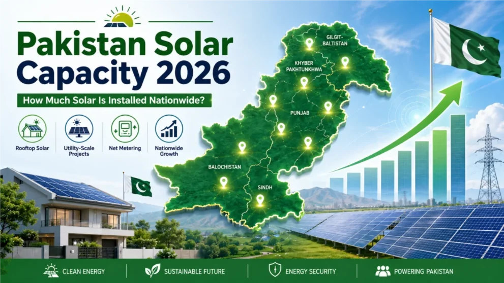 Distributed and rooftop Pakistan solar capacity 2026