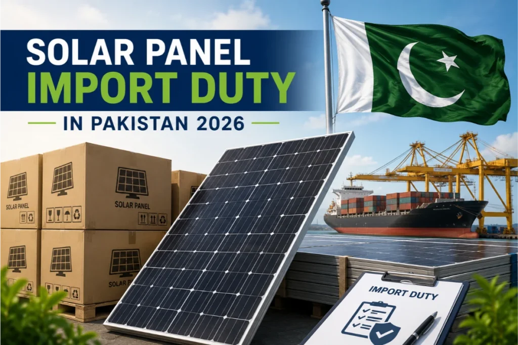 Solar Panel Import Duty Pakistan 2026