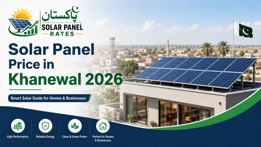 Solar panel price Khanewal Punjab 2026