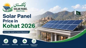 Solar panel price Kohat Khyber Pakhtunkhwa 2026