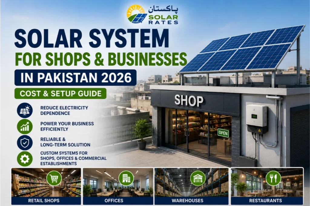 Solar System for Shops Pakistan 2026