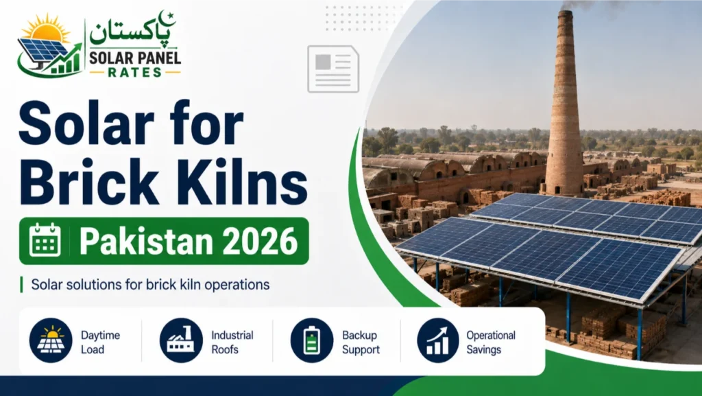 Solar panels for brick kilns Pakistan 2026