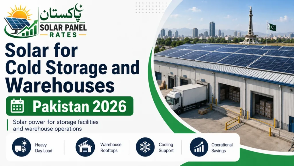 Solar panels for cold storage warehouse Pakistan 2026