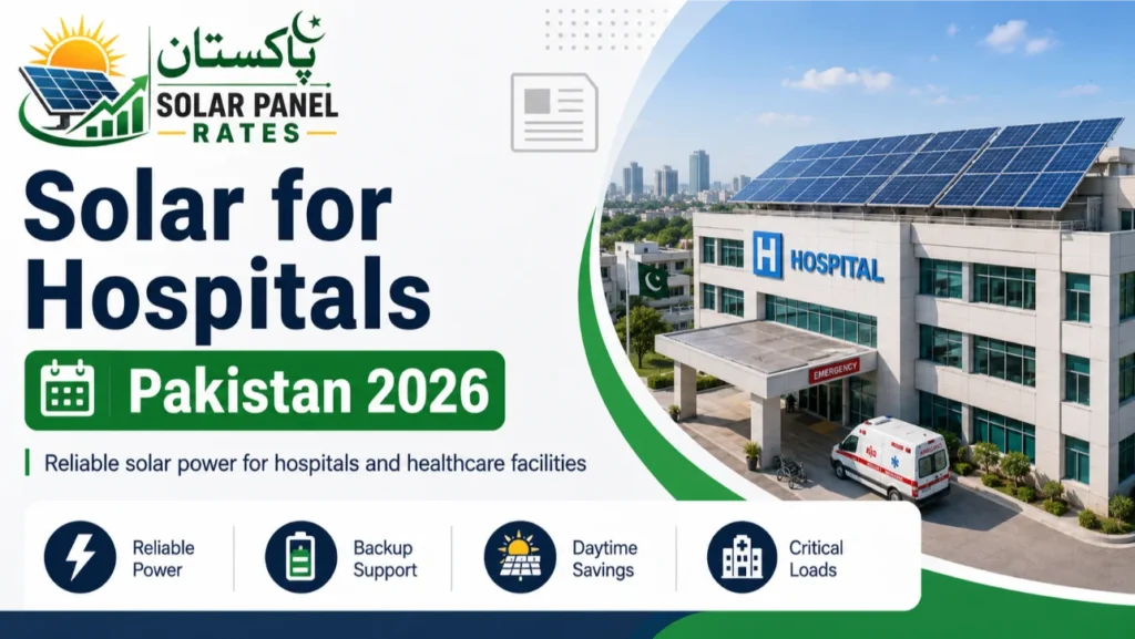 Solar panels for hospital Pakistan 2026 energy solution