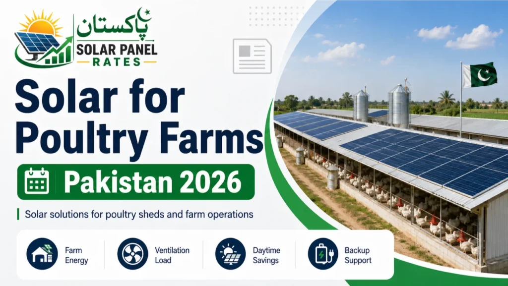 Solar panels for poultry farm Pakistan 2026