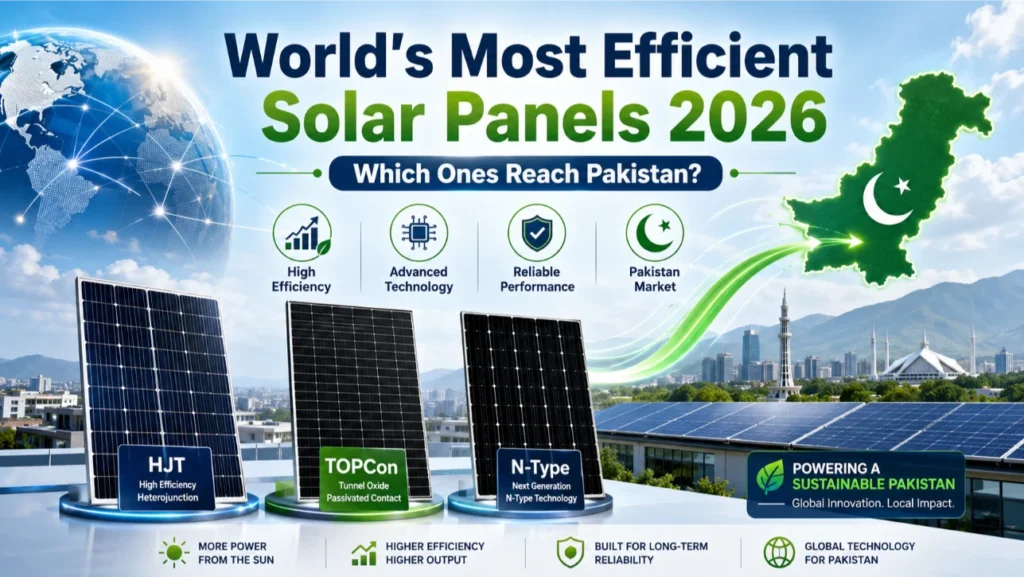 World's Most Efficient Solar Panels in Pakistan 2026